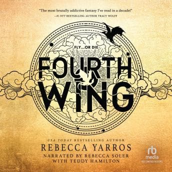 Fourth Wing audiobook cover